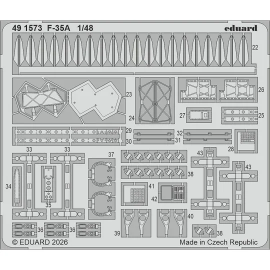 F-35A for Italeri, 1/48 - Eduard Accessories 491573 F-35A for Italeri, 1/48 - Eduard Accessories 491573