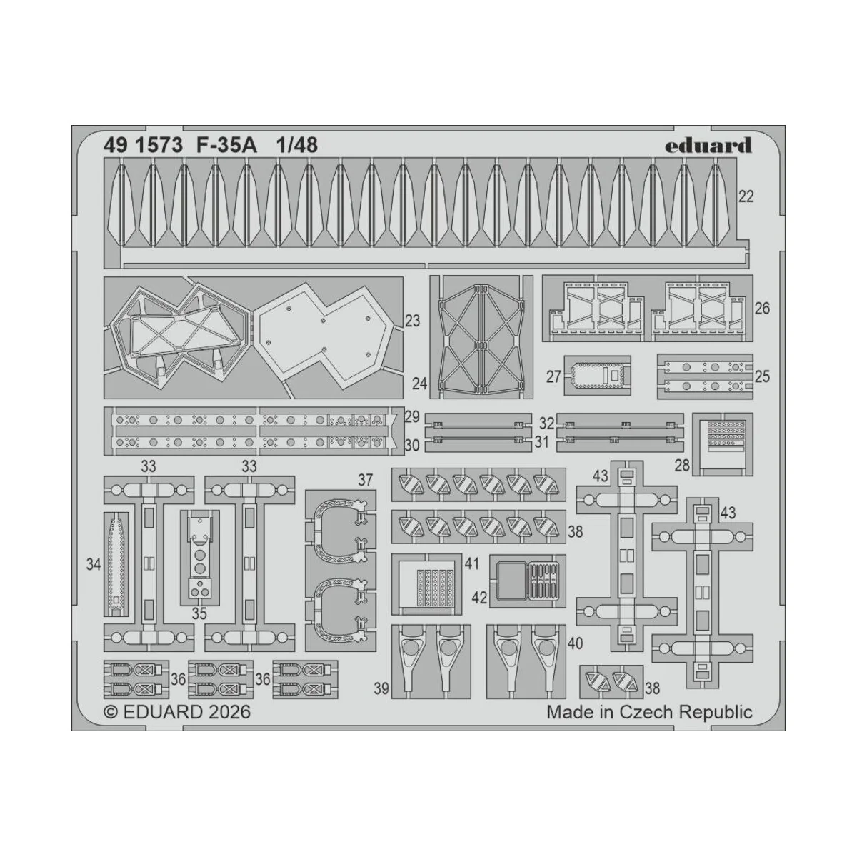 F-35A for Italeri, 1/48 - Eduard Accessories 491573 F-35A for Italeri, 1/48 - Eduard Accessories 491573