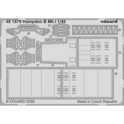 Hampden B Mk.I for ICM, 1/48 - Eduard Accessories 491579