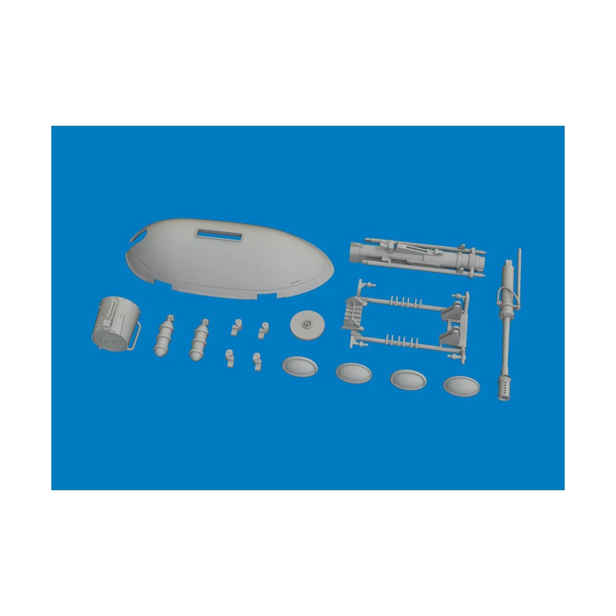 Hs 129B MK 101 gun pod PRINT for Takom, 1/48 - Eduard Accessories 6... Hs 129B MK 101 gun pod PRINT for Takom, 1/48 - Eduard Accessories 6...