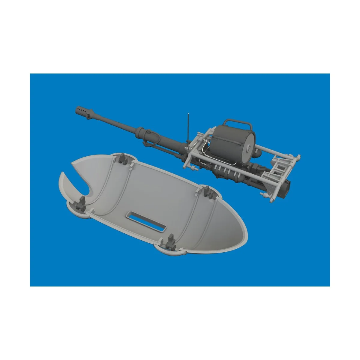 Hs 129B MK 101 gun pod PRINT for Takom, 1/48 - Eduard Accessories 6... Hs 129B MK 101 gun pod PRINT for Takom, 1/48 - Eduard Accessories 6...