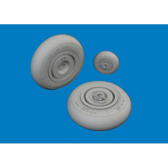 Hs 129B wheels for Takom, 1/48 - Eduard Accessories 6481159