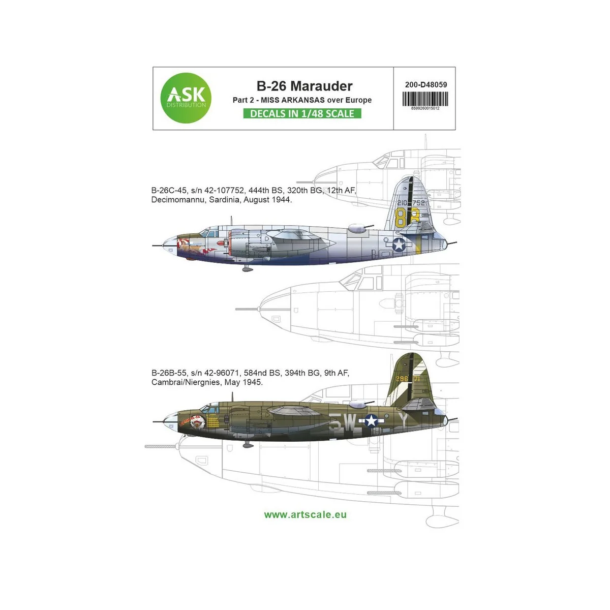 B-26B Marauder part 2 - Over Europe, Miss Arkansas - Mediterranean ... B-26B Marauder part 2 - Over Europe, Miss Arkansas - Mediterranean ...