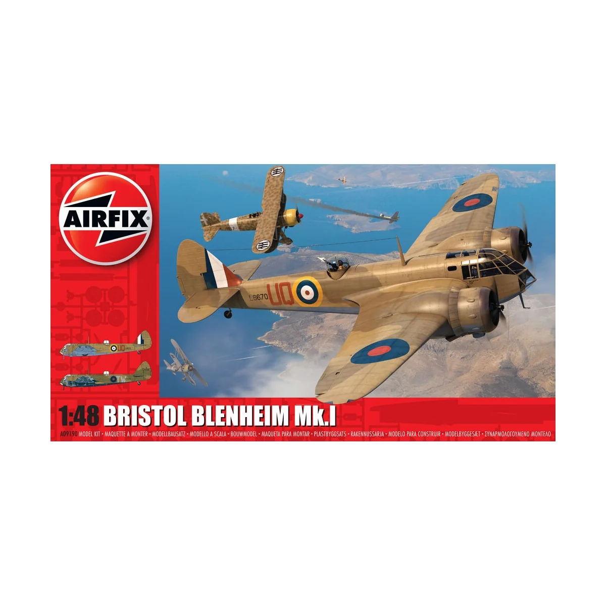 Bristol Blenheim Mk.1, 1/48 - Airfix A09190 Bristol Blenheim Mk.1, 1/48 - Airfix A09190