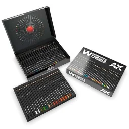 WEATHERING PENCILS DELUXE EDITION BOX (37 waterpencil colors) - AK ... 2
