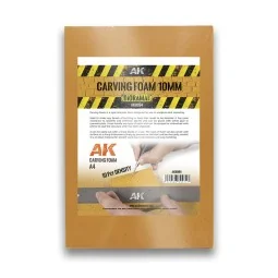 CARVING FOAM 10MM A4 SIZE (305 x 228 MM) - AK Interactive AK8094 2