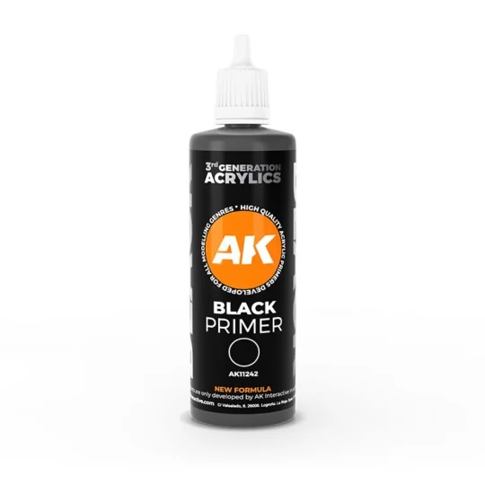 Black Primer 100 ml 3GEN - AK Interactive AK11242 Black Primer 100 ml 3GEN - AK Interactive AK11242