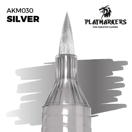 Playmarker Silver - AK Interactive AKM030 Playmarker Silver - AK Interactive AKM030