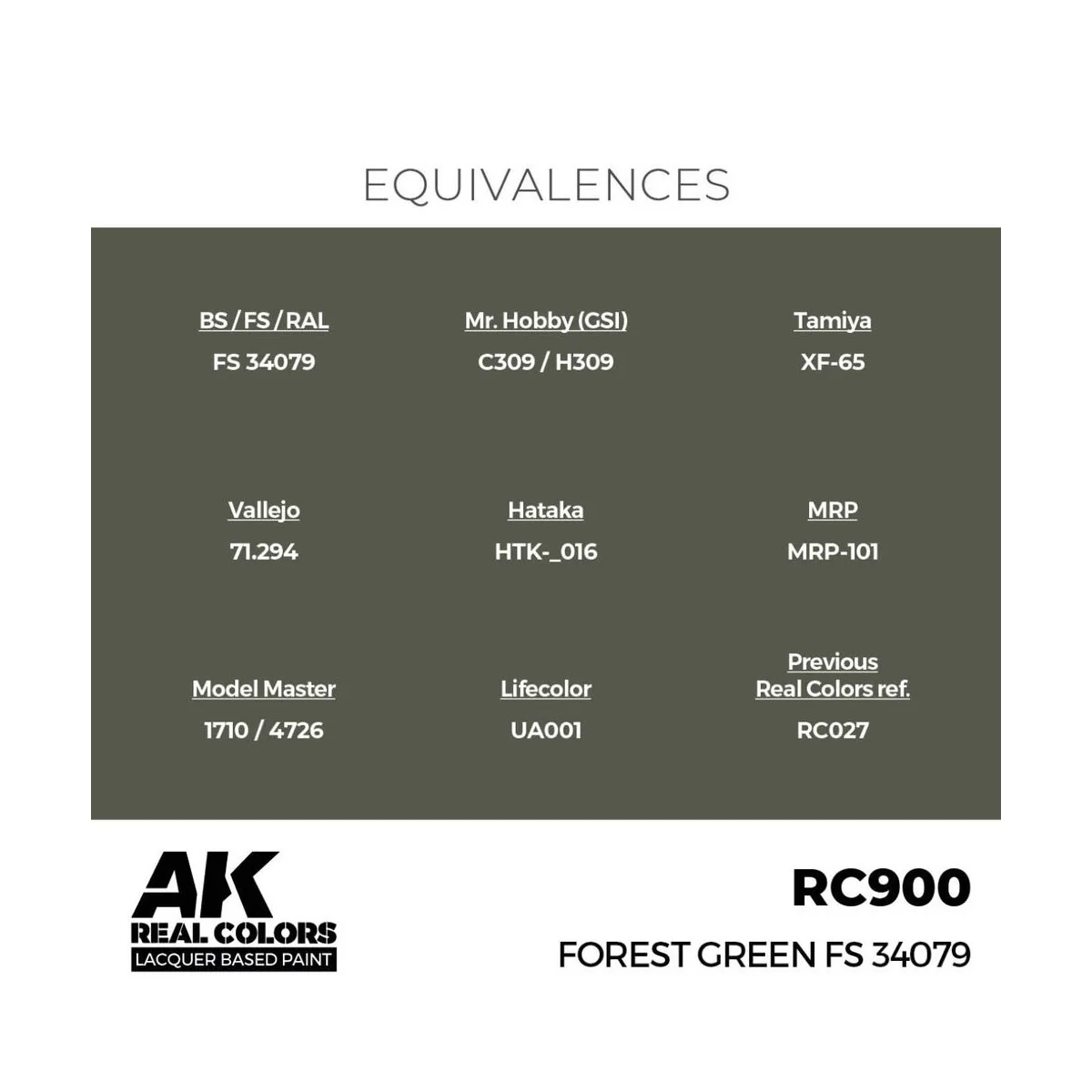 Real Colors: Forest Green FS 34079 17 ml. - AK Interactive RC900 Real Colors: Forest Green FS 34079 17 ml. - AK Interactive RC900