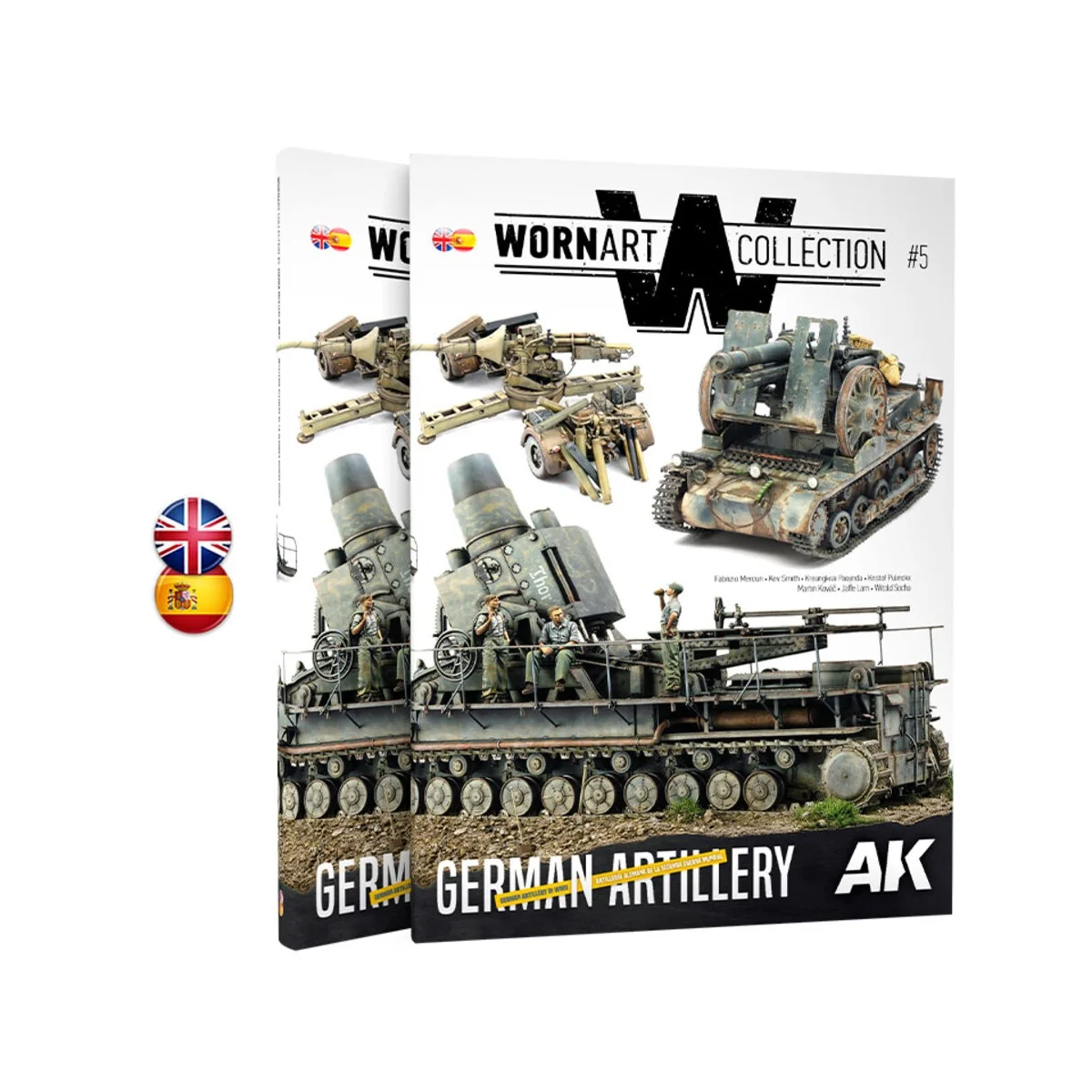 WORN ART 05 GERMAN ARTILLERY - Bilingüal - AK Interactive AK4907