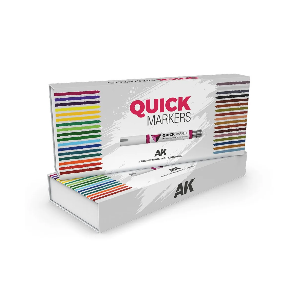 SPECIAL BOX FULL RANGE QUICK MARKERS 34 UNITS - AK Interactive AKMQ150