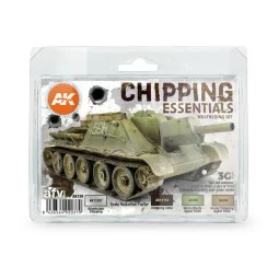 CHIPPING ESSENTIALS WEATHERING SET - AK Interactive AK138 2