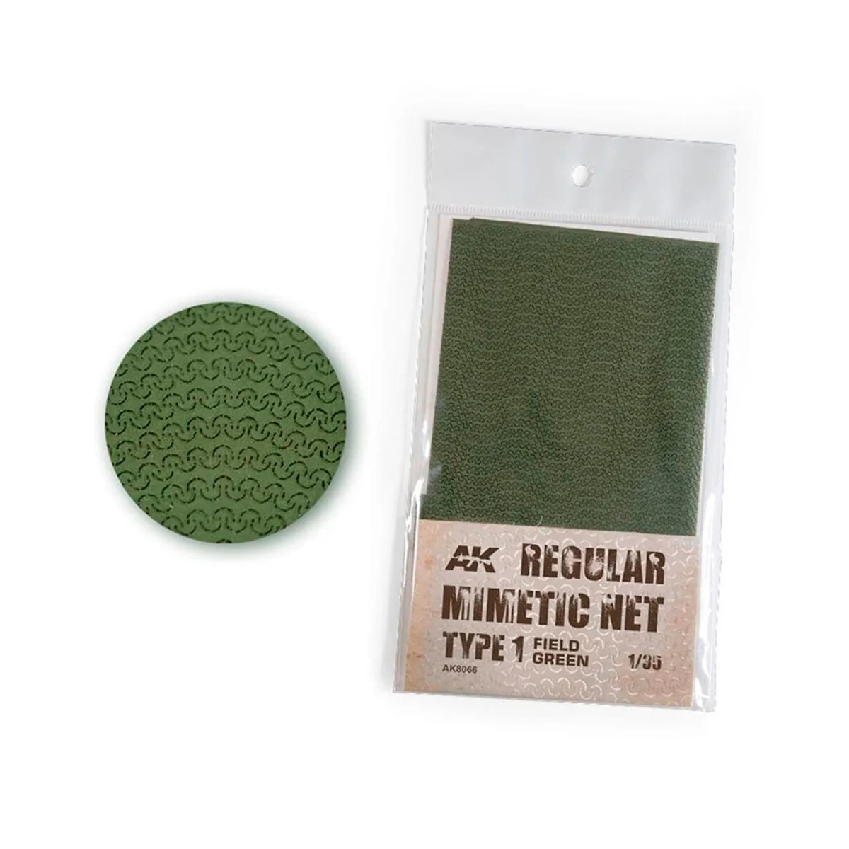 REGULAR CAMOUFLAGE NET Type 1 FIELD GREEN - AK Interactive AK8066