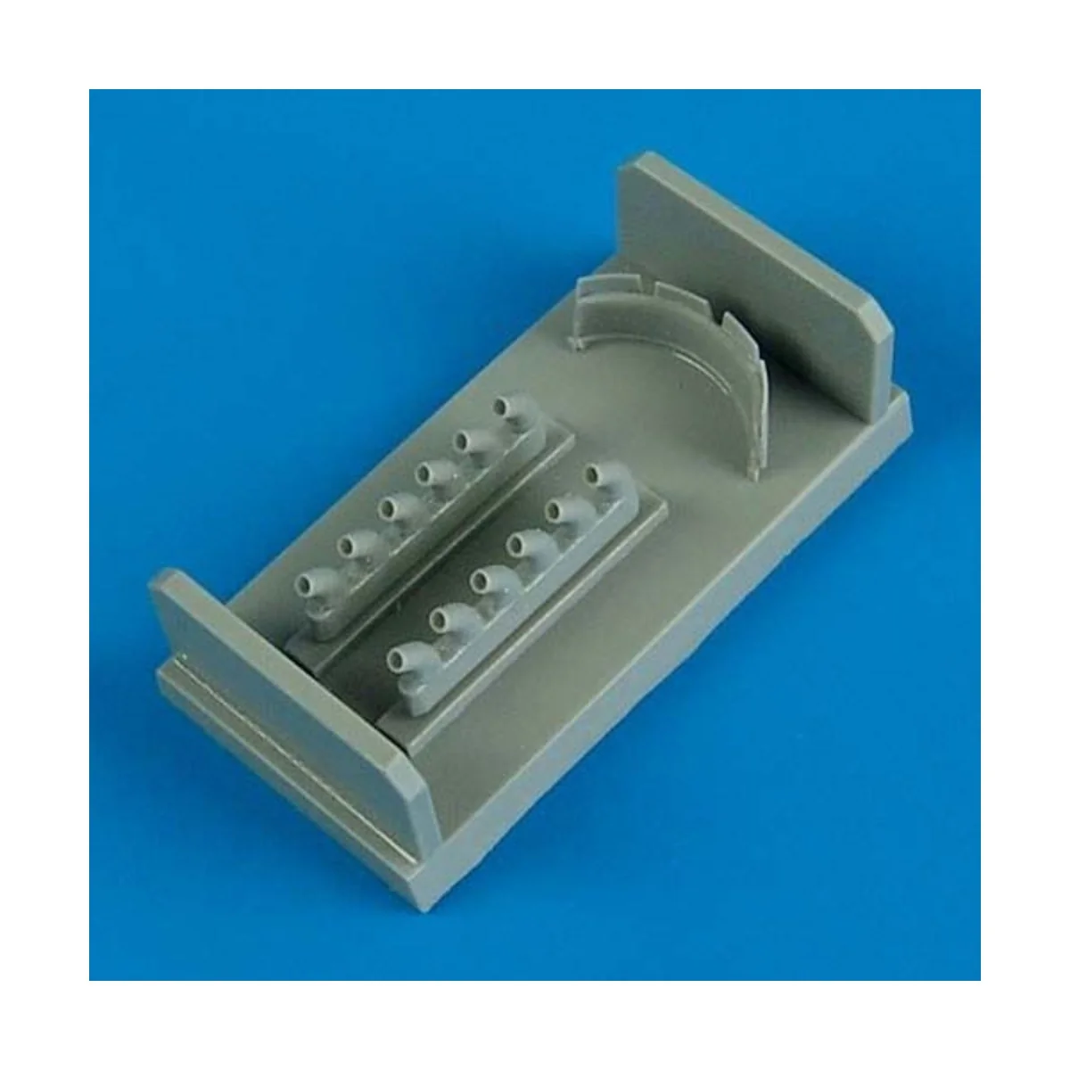 P-40B/C exhaust & damper cooler fir Airf - Quickboost QB72 374