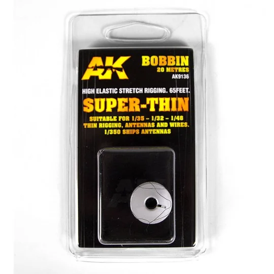 ELASTIC RIGGING BOBBINSUPER-THIN - AK Interactive AK9136