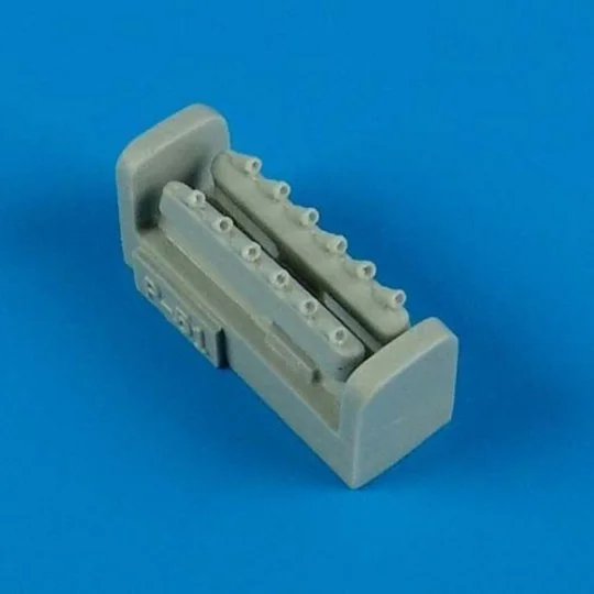 P-51D Mustang exhaust for Airfix, 1/72 - Quickboost QB72 391