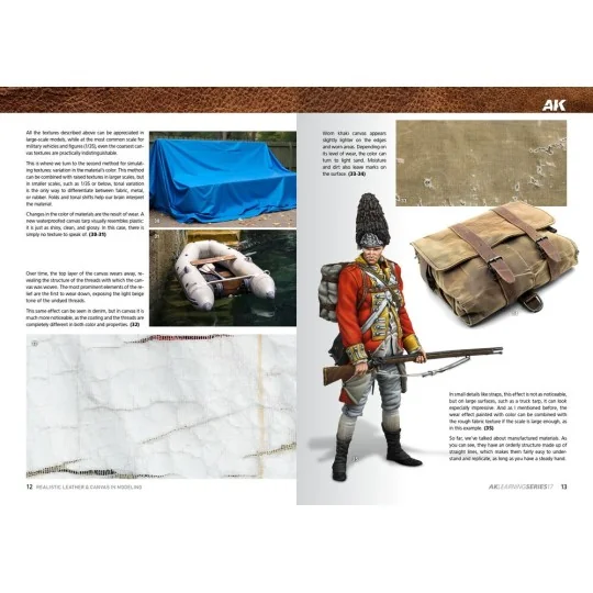 LEARNING 17 REALISTIC LEATHER & CANVAS (EN) - AK Interactive AK542