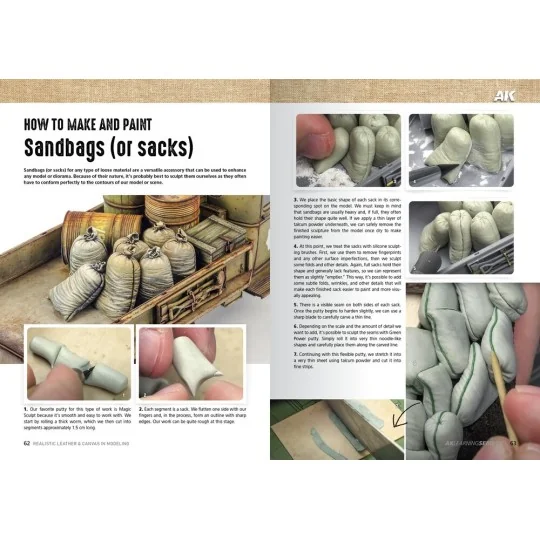 LEARNING 17 REALISTIC LEATHER & CANVAS (EN) - AK Interactive AK542