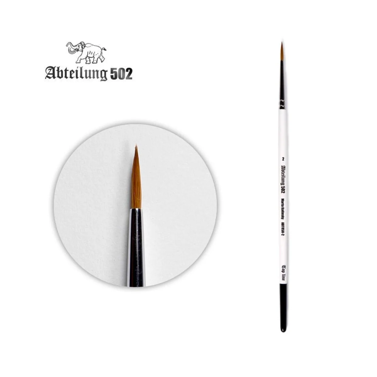 TOP LINE Pincel Marta Kolinsky 2 - AK Interactive ABT850-2