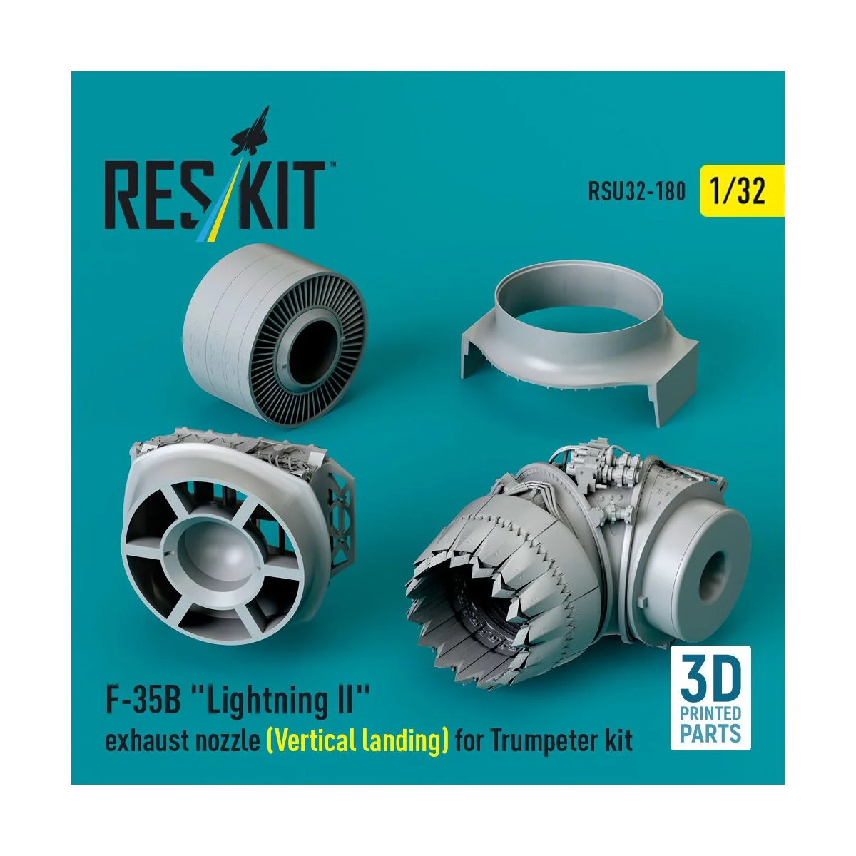 F-35B Lightning II exhaust nozzle (Vertical landing) for Trumpeter ...