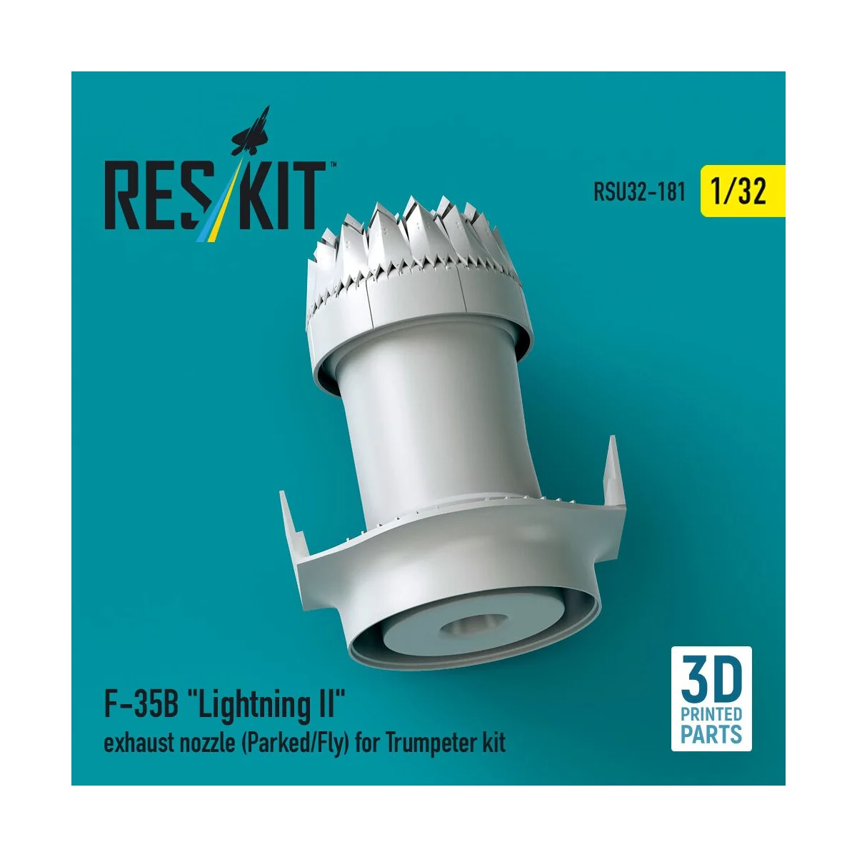F-35B Lightning II exhaust nozzle (Parked/Fly) for Trumpeter kit (3...