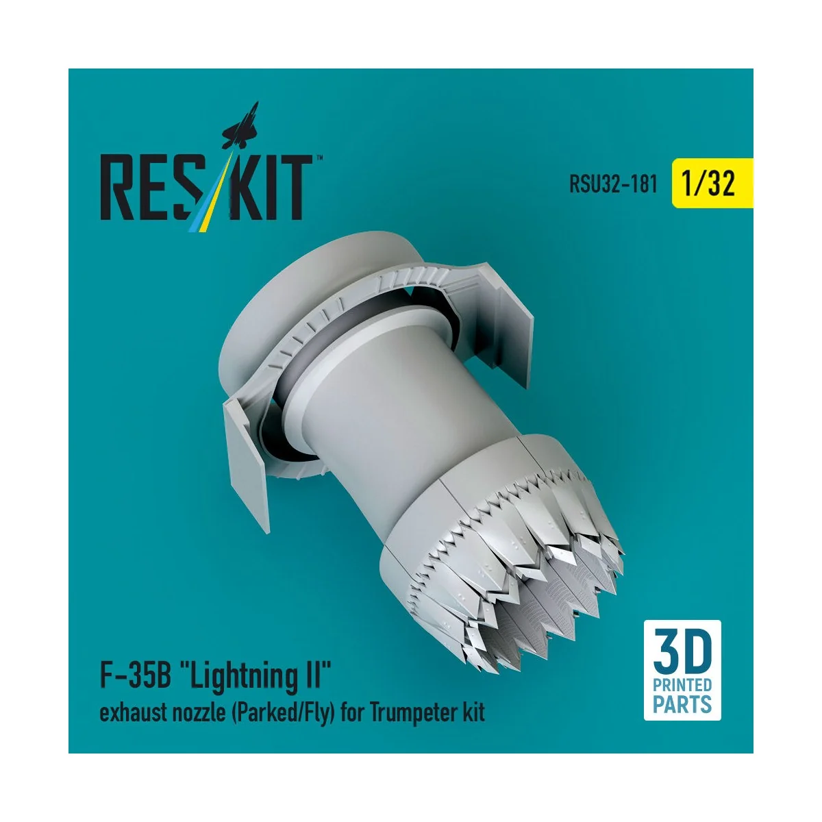 F-35B Lightning II exhaust nozzle (Parked/Fly) for Trumpeter kit (3...