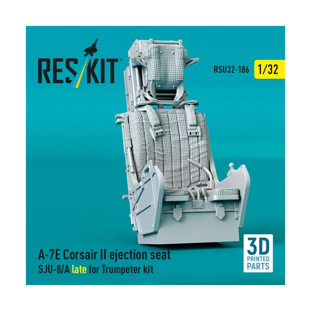 A-7E Corsair II ejection seat SJU-8/A late for Trumpeter kit (3D Pr...