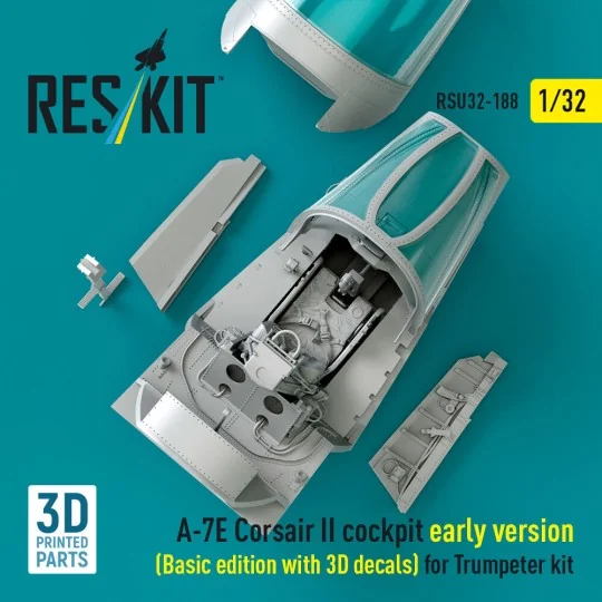 A-7E Corsair II early cockpit (Basic edition with 3D decals) for Tr...