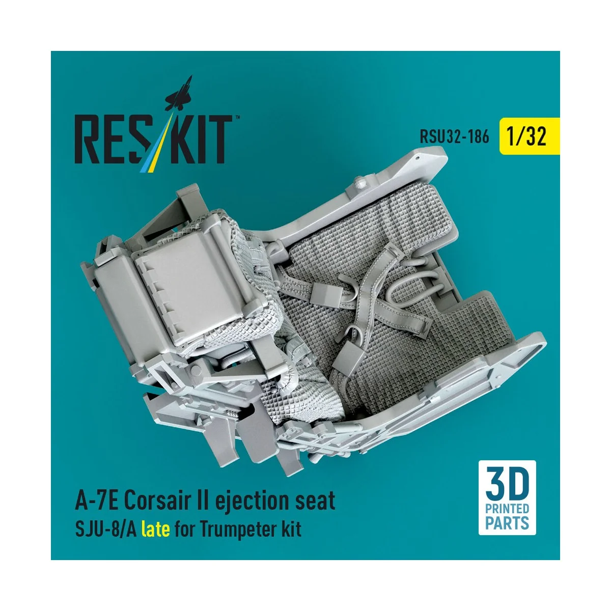 A-7E Corsair II ejection seat SJU-8/A late for Trumpeter kit (3D Pr...