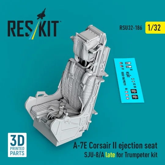 A-7E Corsair II ejection seat SJU-8/A late for Trumpeter kit (3D Pr...