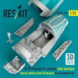 A-7E Corsair II late cockpit (Basic edition with 3D decals) for Tru...