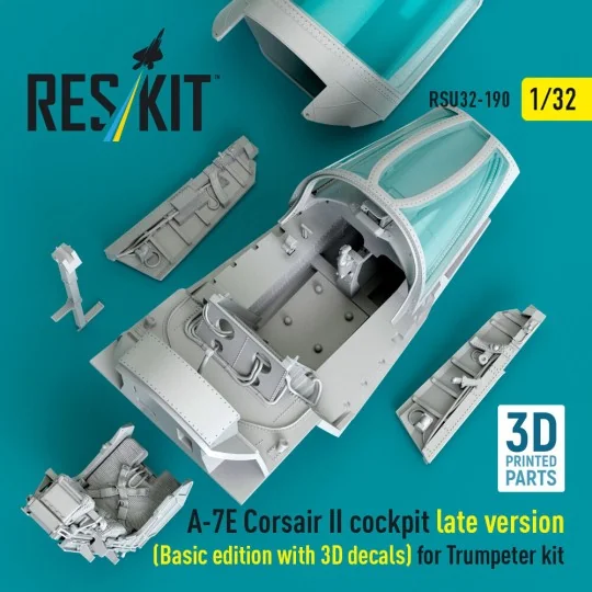 A-7E Corsair II late cockpit (Basic edition with 3D decals) for Tru...