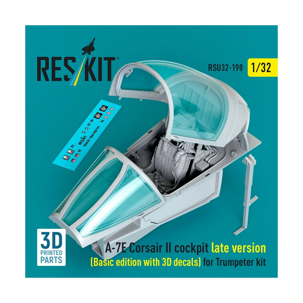 A-7E Corsair II late cockpit (Basic edition with 3D decals) for Tru... A-7E Corsair II late cockpit (Basic edition with 3D decals) for Tru...