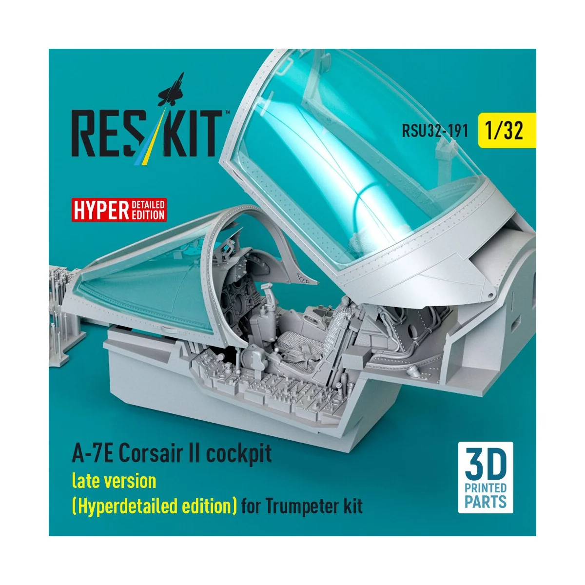 A-7E Corsair II late cockpit (Hyperdetailed edition) for Trumpeter ...