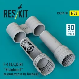 F-4 (B, C, D, N) Phantom II exhaust nozzles for Tamiya kit (3d Prin...