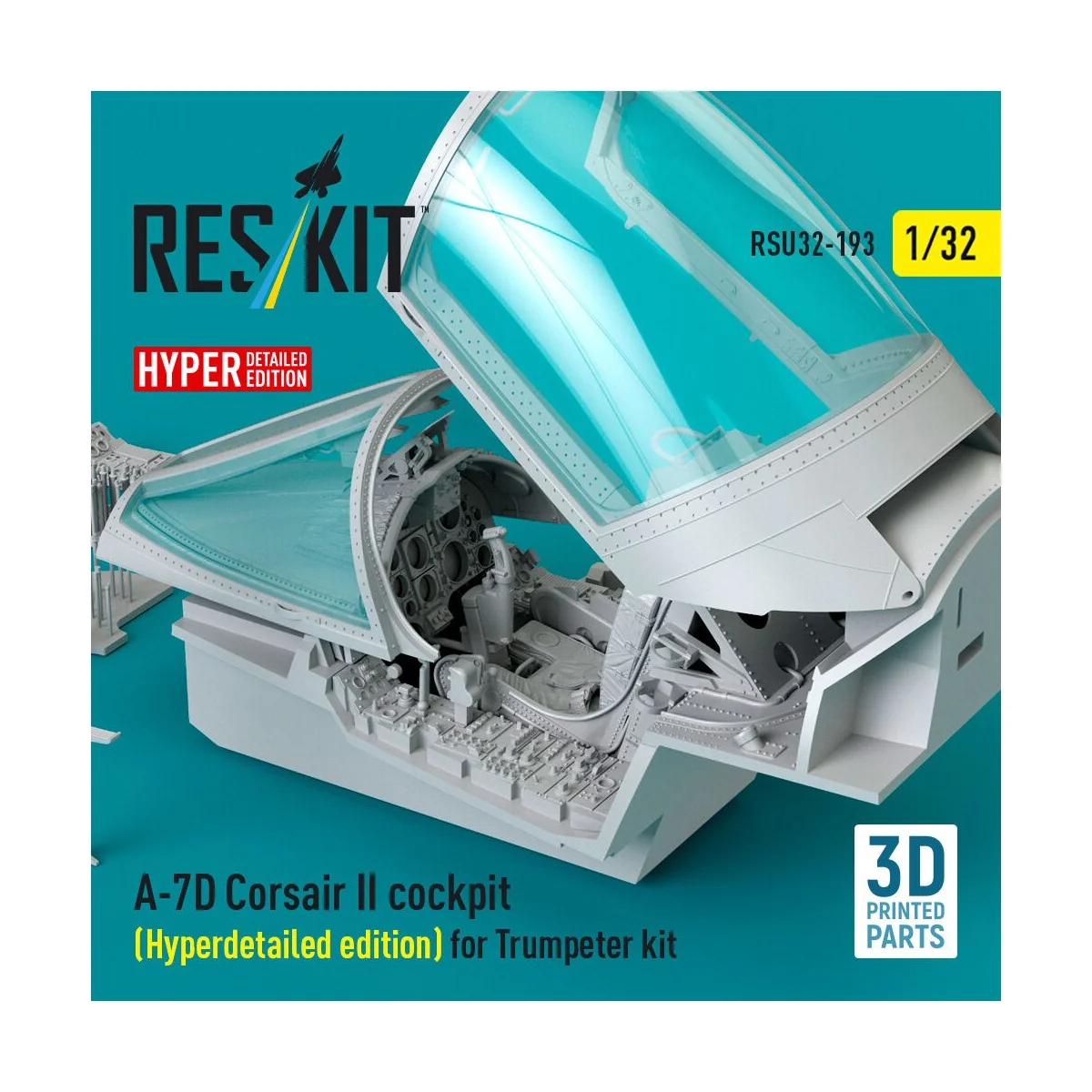 A-7D Corsair II cockpit (Hyperdetailed edition) for Trumpeter kit (...