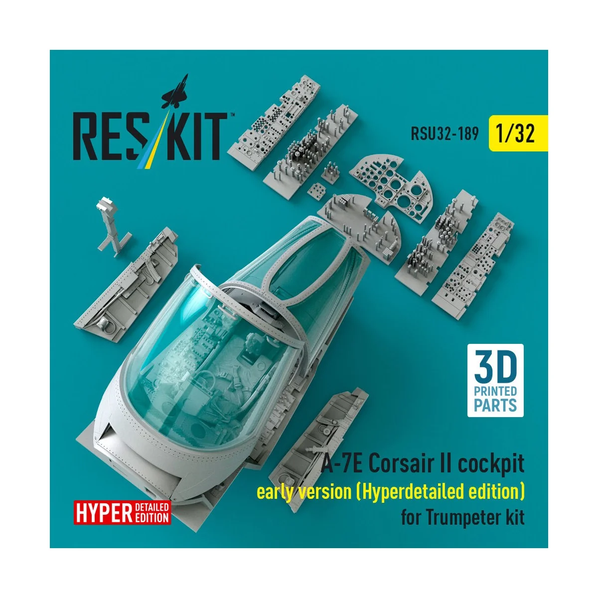 A-7E Corsair II early cockpit (Hyperdetailed edition) for Trumpeter...