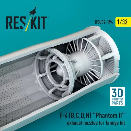 F-4 (B, C, D, N) Phantom II exhaust nozzles for Tamiya kit (3d Prin... F-4 (B, C, D, N) Phantom II exhaust nozzles for Tamiya kit (3d Prin...