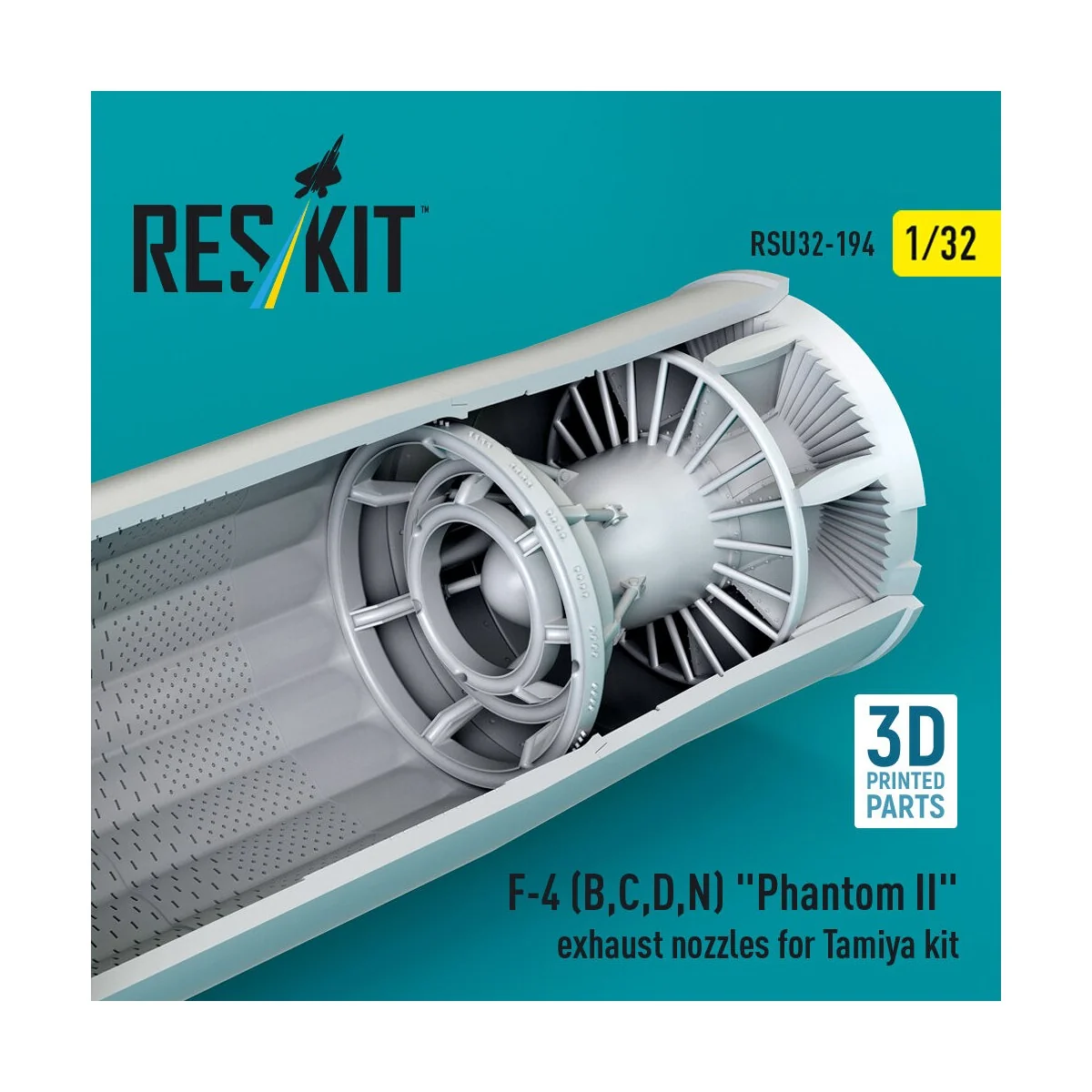 F-4 (B, C, D, N) Phantom II exhaust nozzles for Tamiya kit (3d Prin... F-4 (B, C, D, N) Phantom II exhaust nozzles for Tamiya kit (3d Prin...