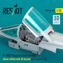 F-105D Thunderchief cockpit (Basic edition with 3D decals) for Trum...