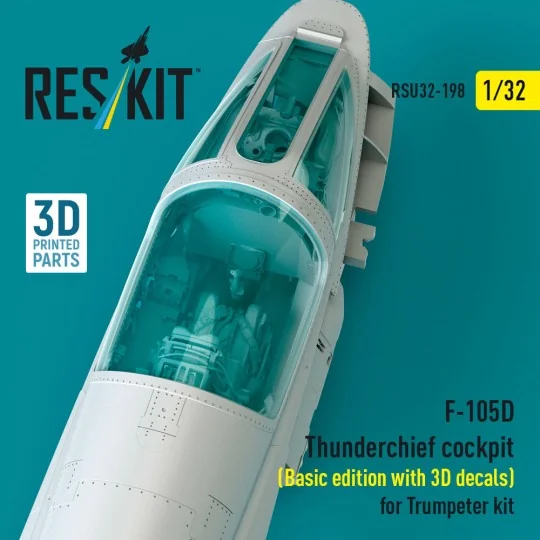 F-105D Thunderchief cockpit (Basic edition with 3D decals) for Trum...