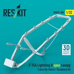 F-35A Lightning II open canopy frame for Italeri / Academy kit (3D ...