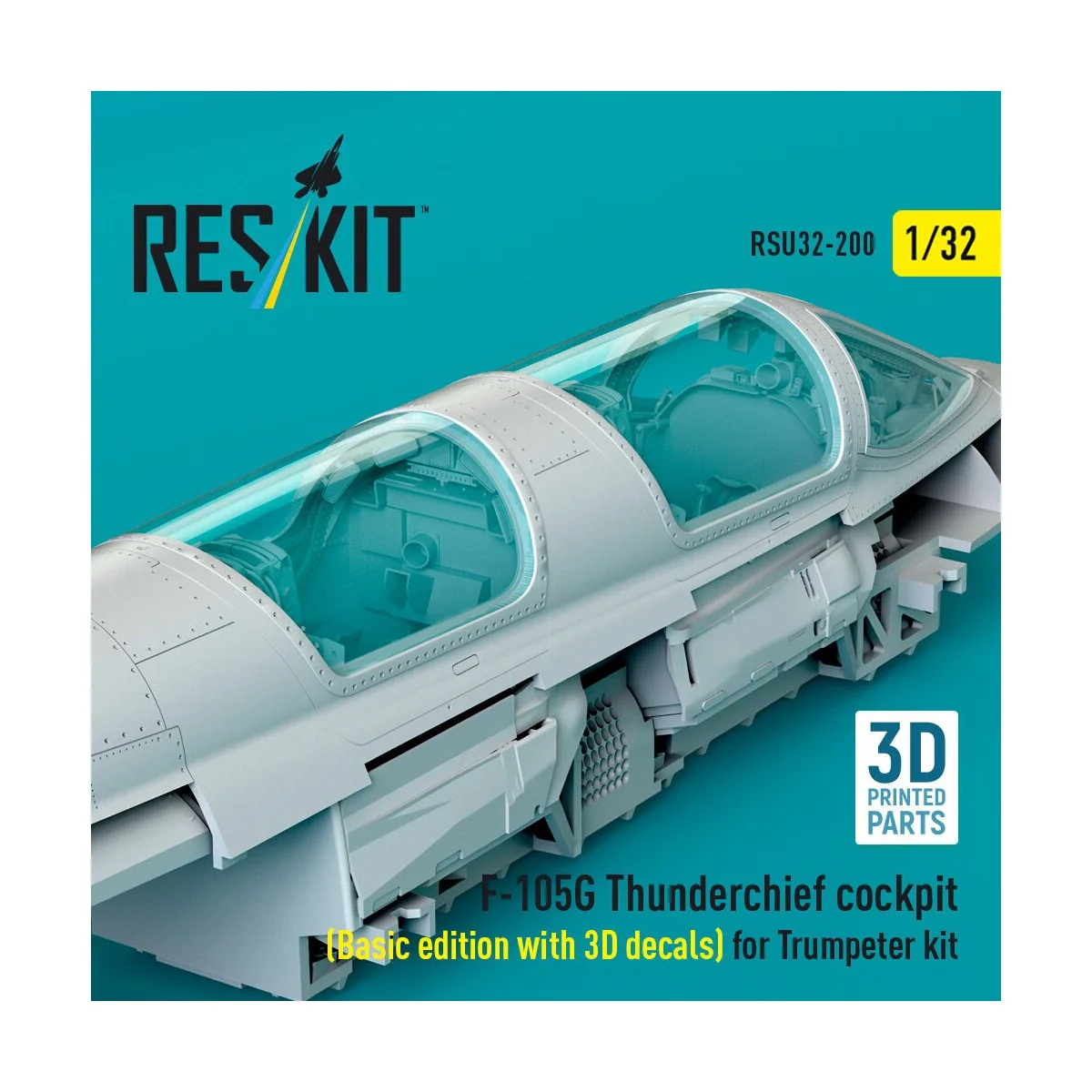 F-105G Thunderchief cockpit (Basic edition with 3D decals) for Trum...