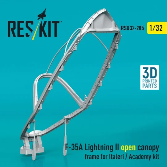 F-35A Lightning II open canopy frame for Italeri / Academy kit (3D ...