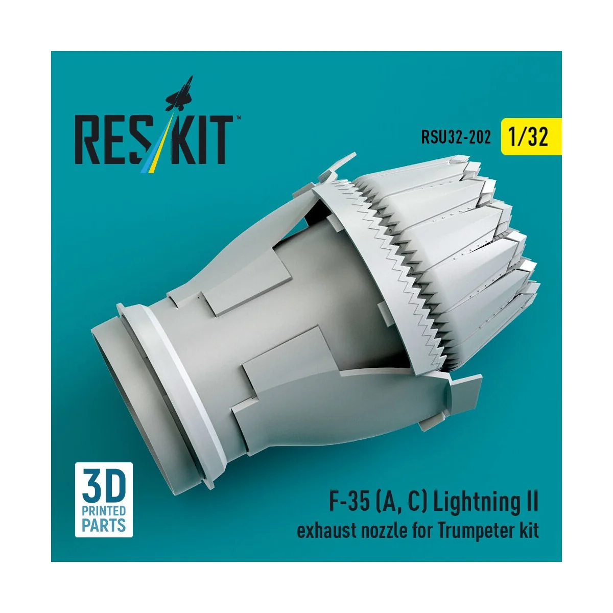 F-35 (A, ?) Lightning II exhaust nozzle for Trumpeter kit (3D Print... F-35 (A, ?) Lightning II exhaust nozzle for Trumpeter kit (3D Print...