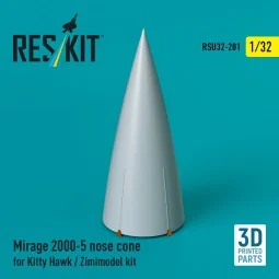 Mirage 2000-5 nose cone for Kitty Hawk / Zimimodel kit (3D Printed)...