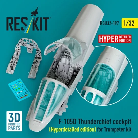 F-105D Thunderchief cockpit (Hyperdetailed edition) for Trumpeter k...