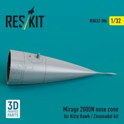 Mirage 2000N nose cone for Kitty Hawk / Zimimodel kit (3D Printed),...