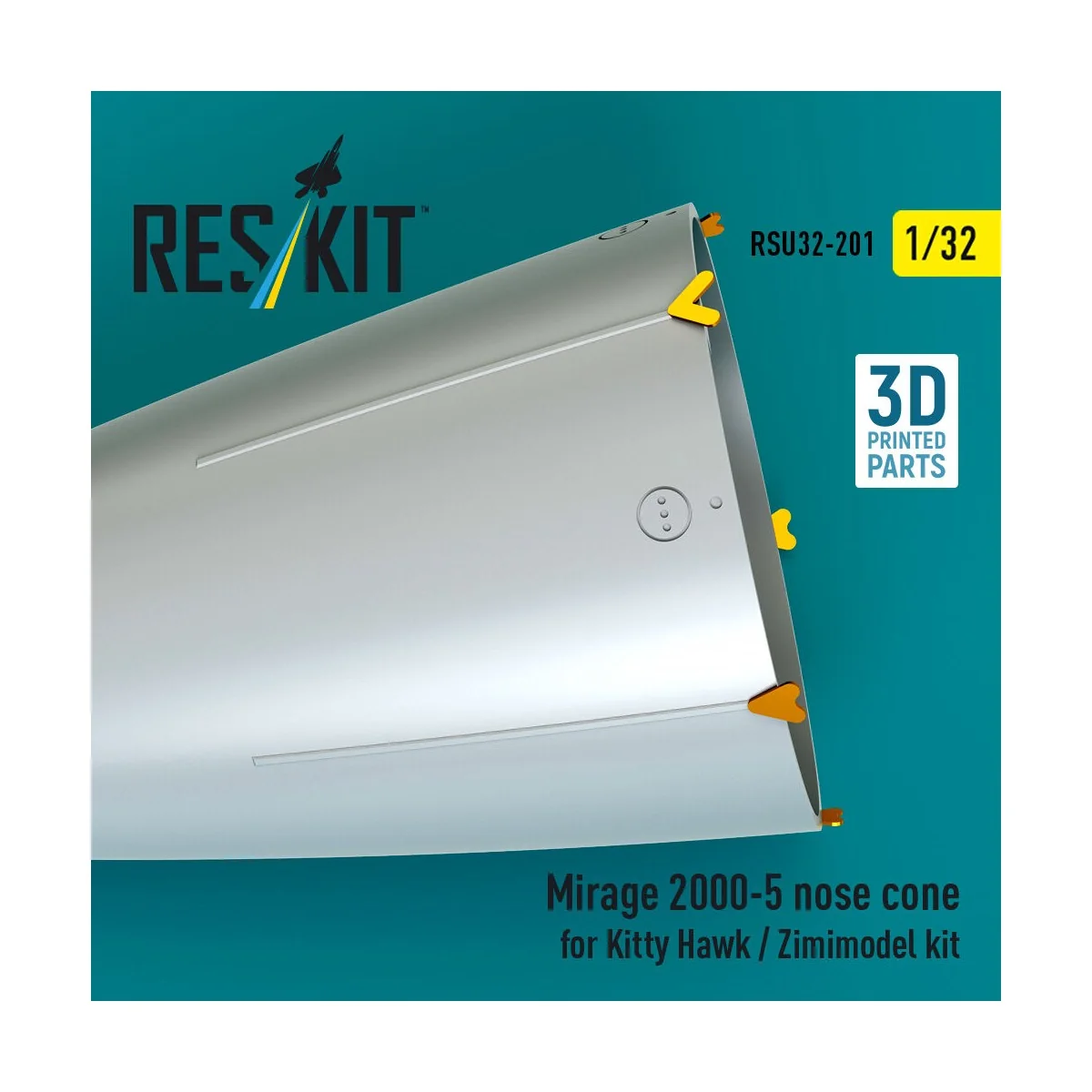 Mirage 2000-5 nose cone for Kitty Hawk / Zimimodel kit (3D Printed)...