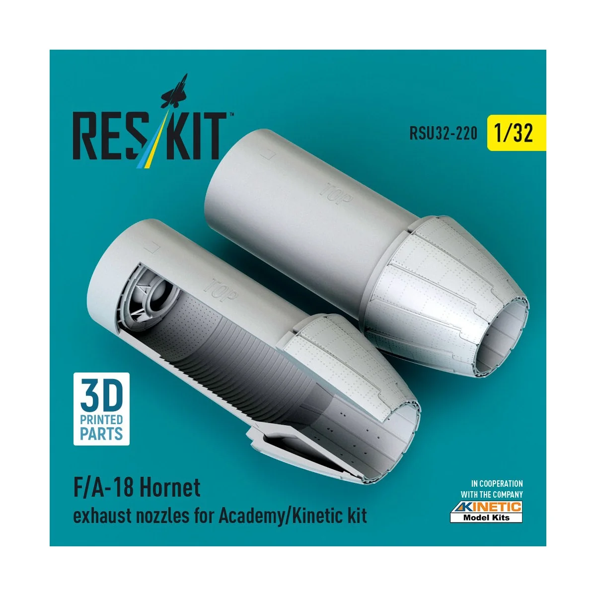 F/A-18 Hornet exhaust nozzles for Academy/Kinetic kit (3D Printed) ...